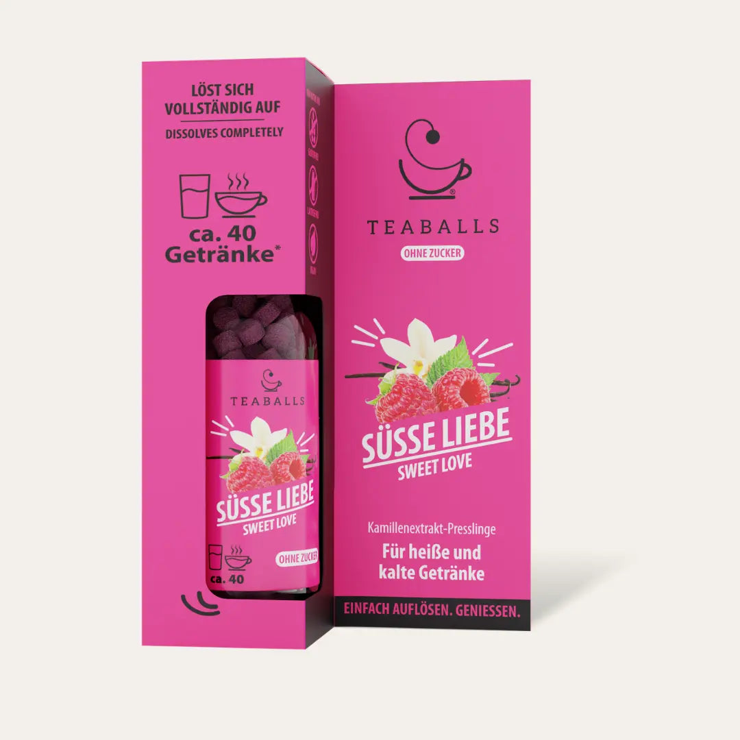 TEABALLS - SÜSSE LIEBE - HIMBEERE & VANILLE
