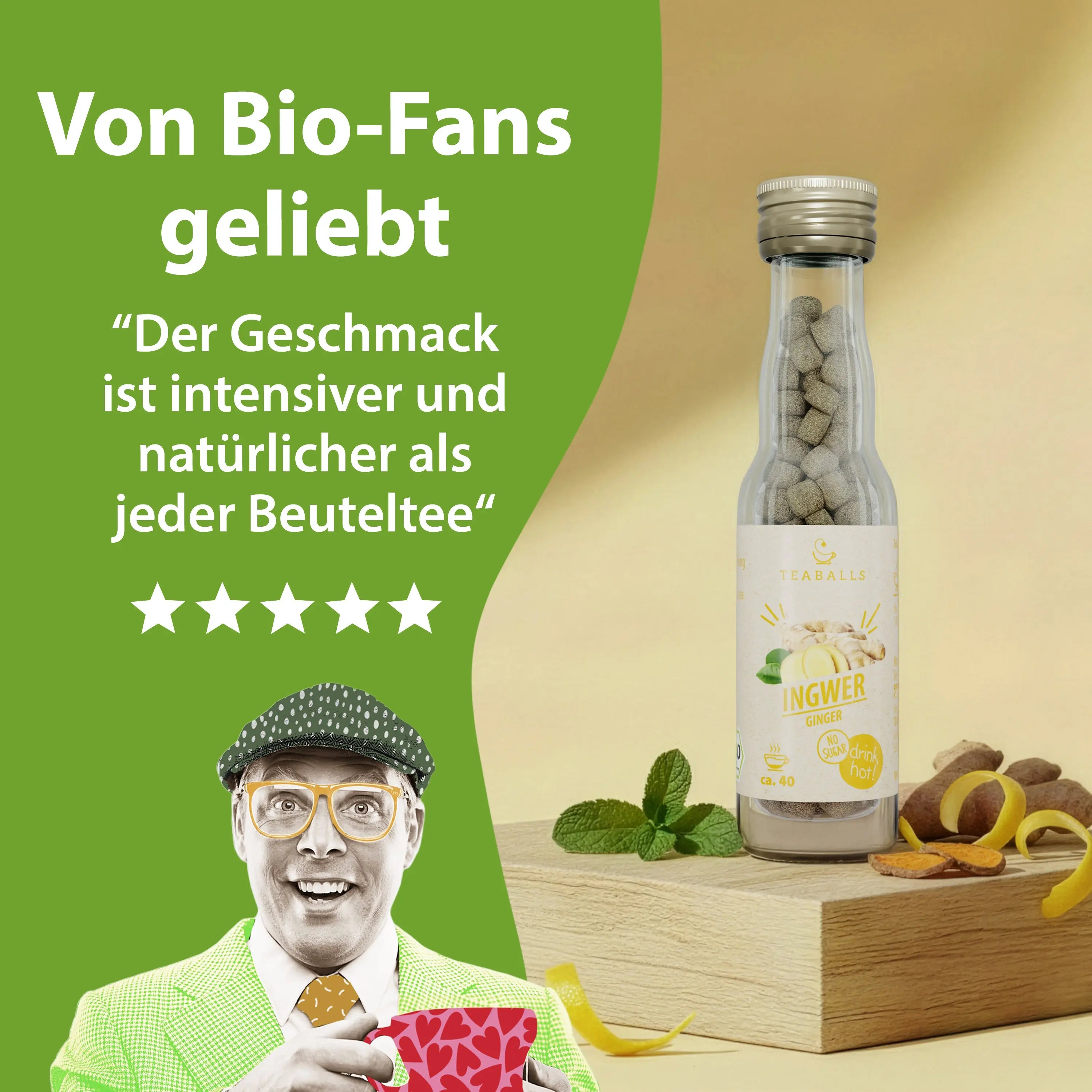 TEABALLS BIO โ INGWER - TEABALLS GmbH