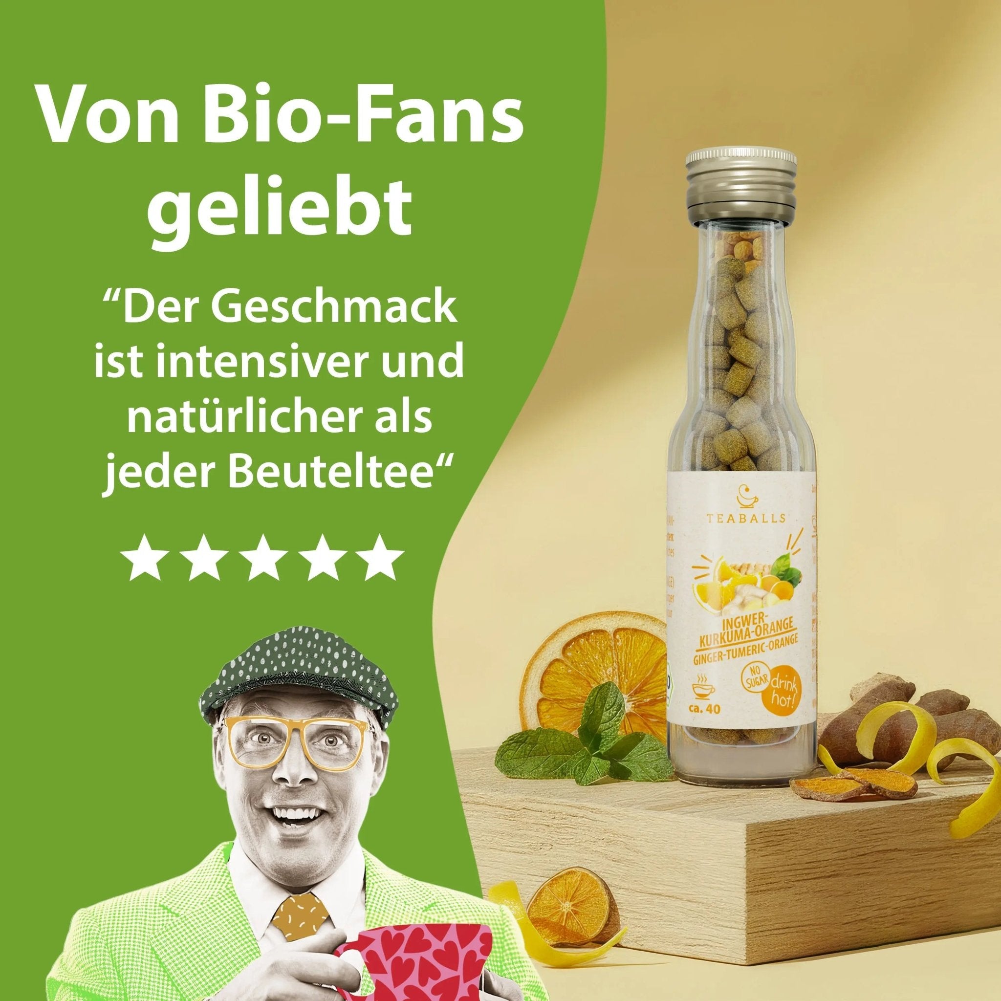 TEABALLS BIO – INGWER KURKUMA ORANGE - TEABALLS GmbH