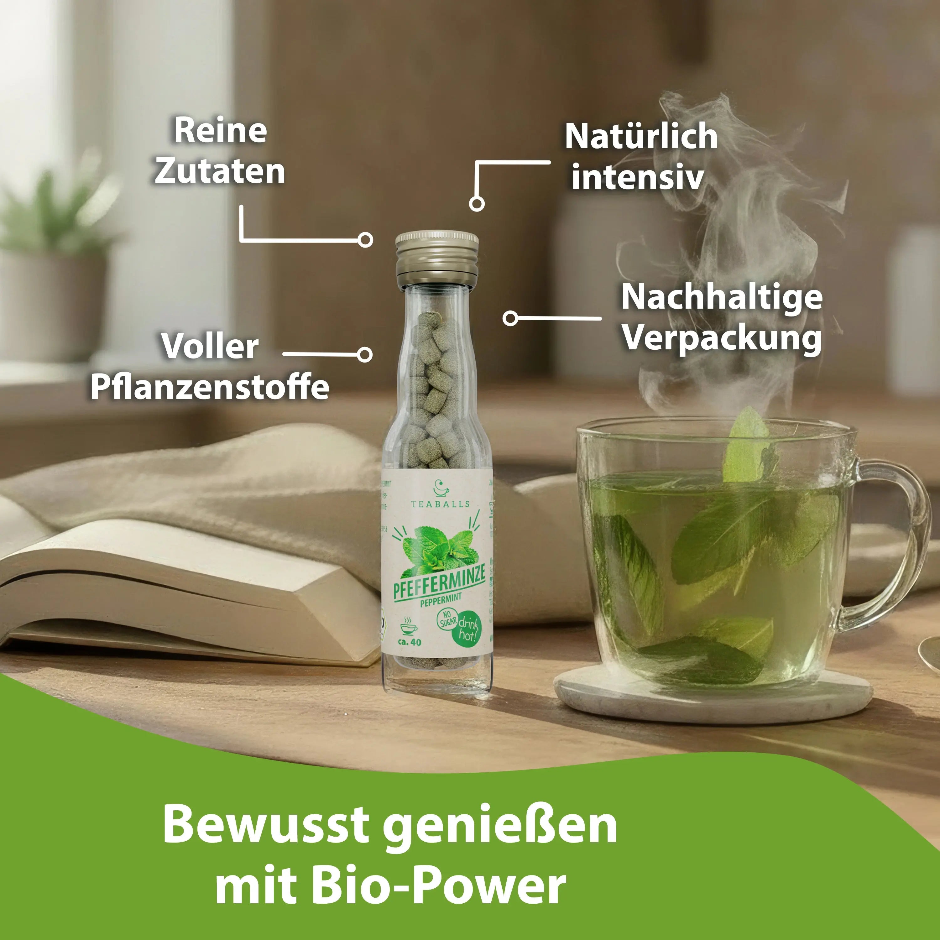 TEABALLS BIO - PFEFFERMINZE - TEABALLS GmbH