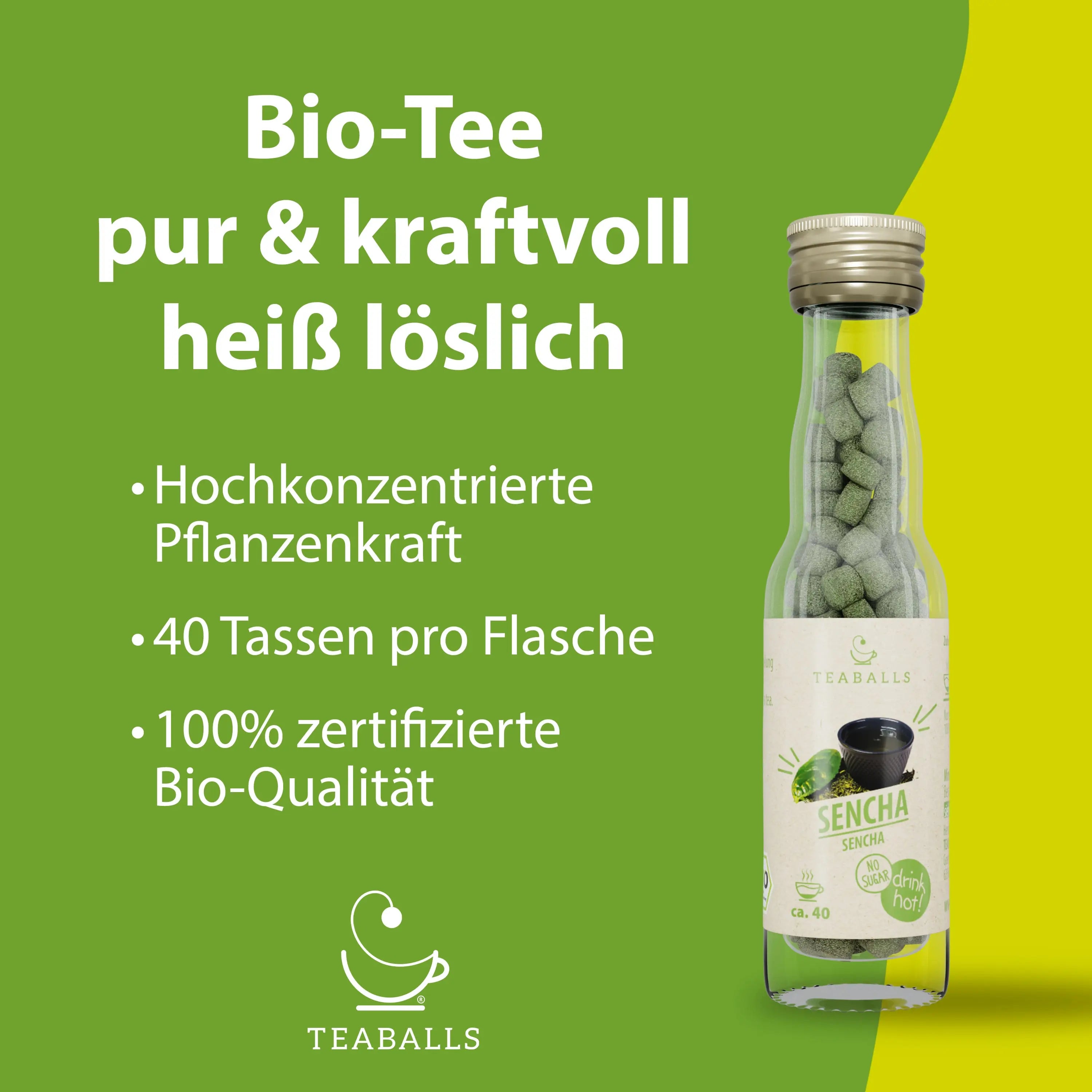 TEABALLS BIO – SENCHA GRÜNER TEE - TEABALLS GmbH