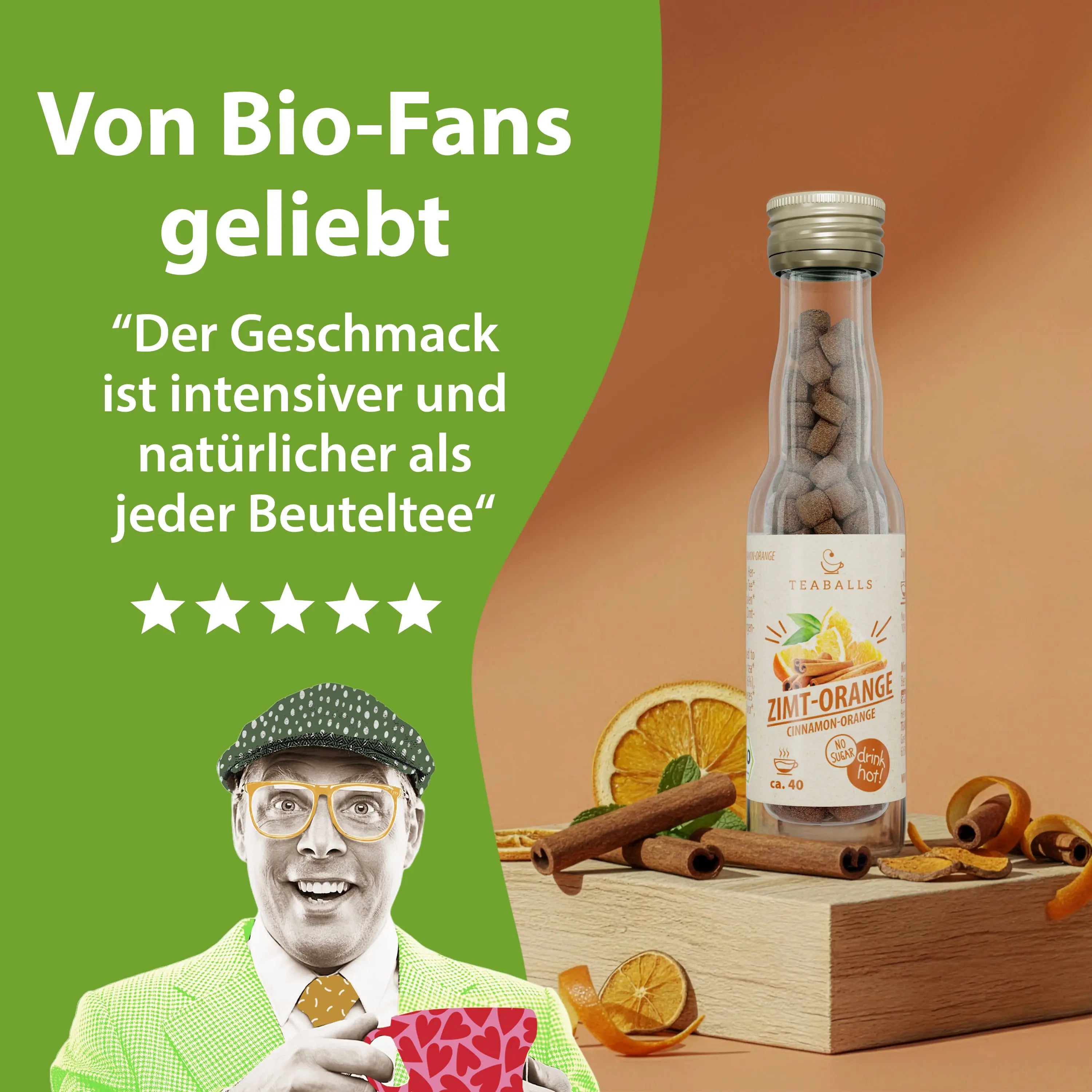 TEABALLS BIO - ZIMT ORANGE - TEABALLS GmbH