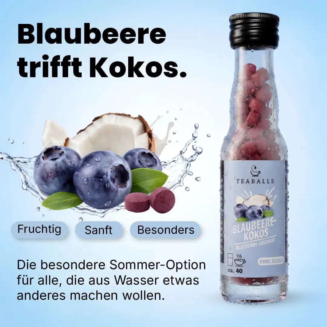 TEABALLS - BLAUBEERE-KOKOS VIP - TEABALLS GmbH