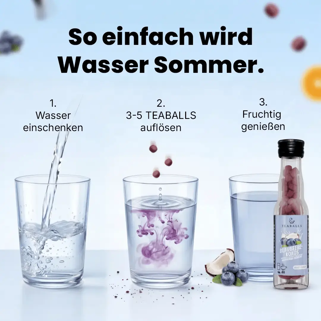 TEABALLS - BLAUBEERE-KOKOS VIP - TEABALLS GmbH