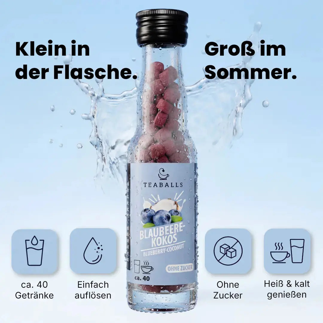TEABALLS - BLAUBEERE-KOKOS VIP - TEABALLS GmbH