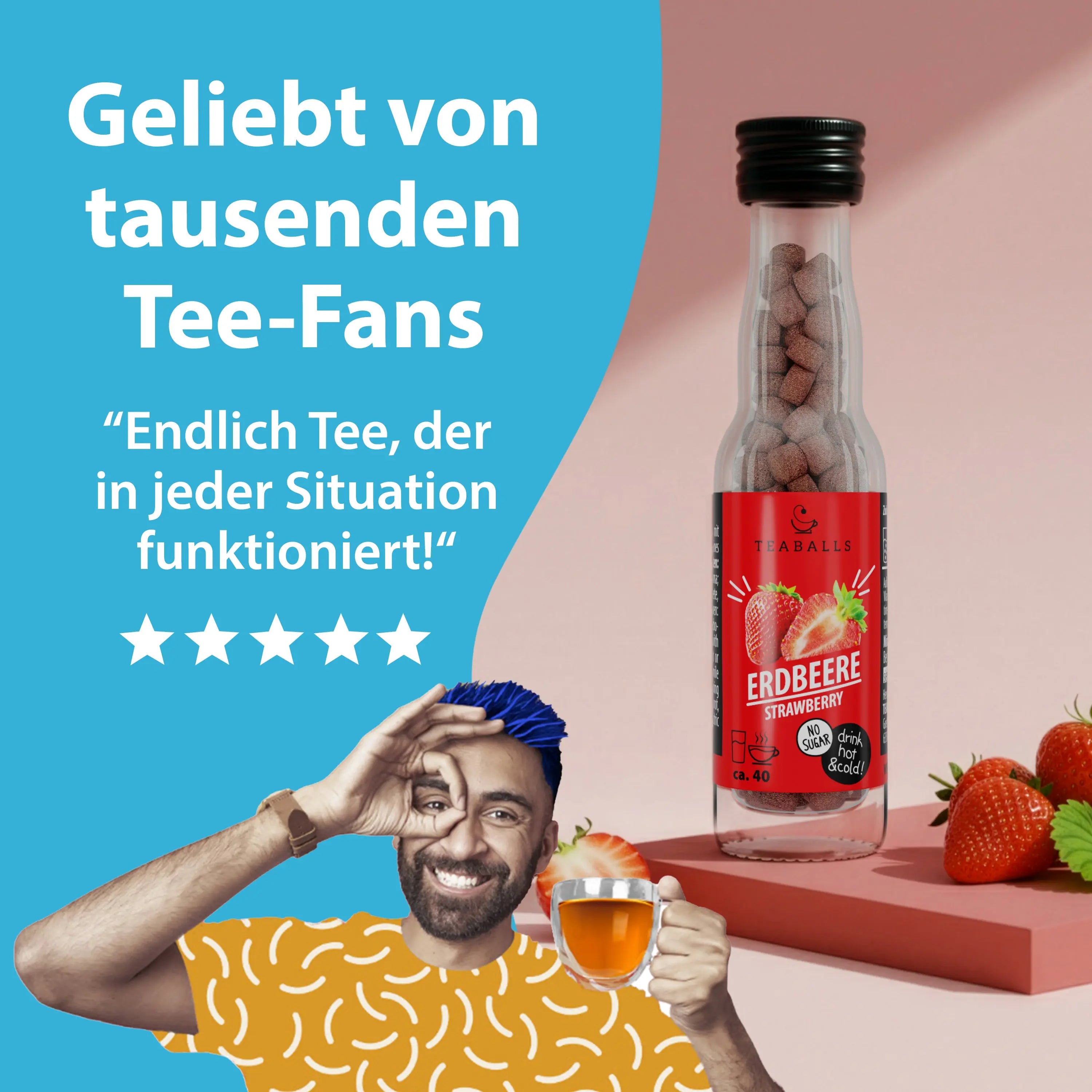 TEABALLS - ERDBEERE - TEABALLS GmbH