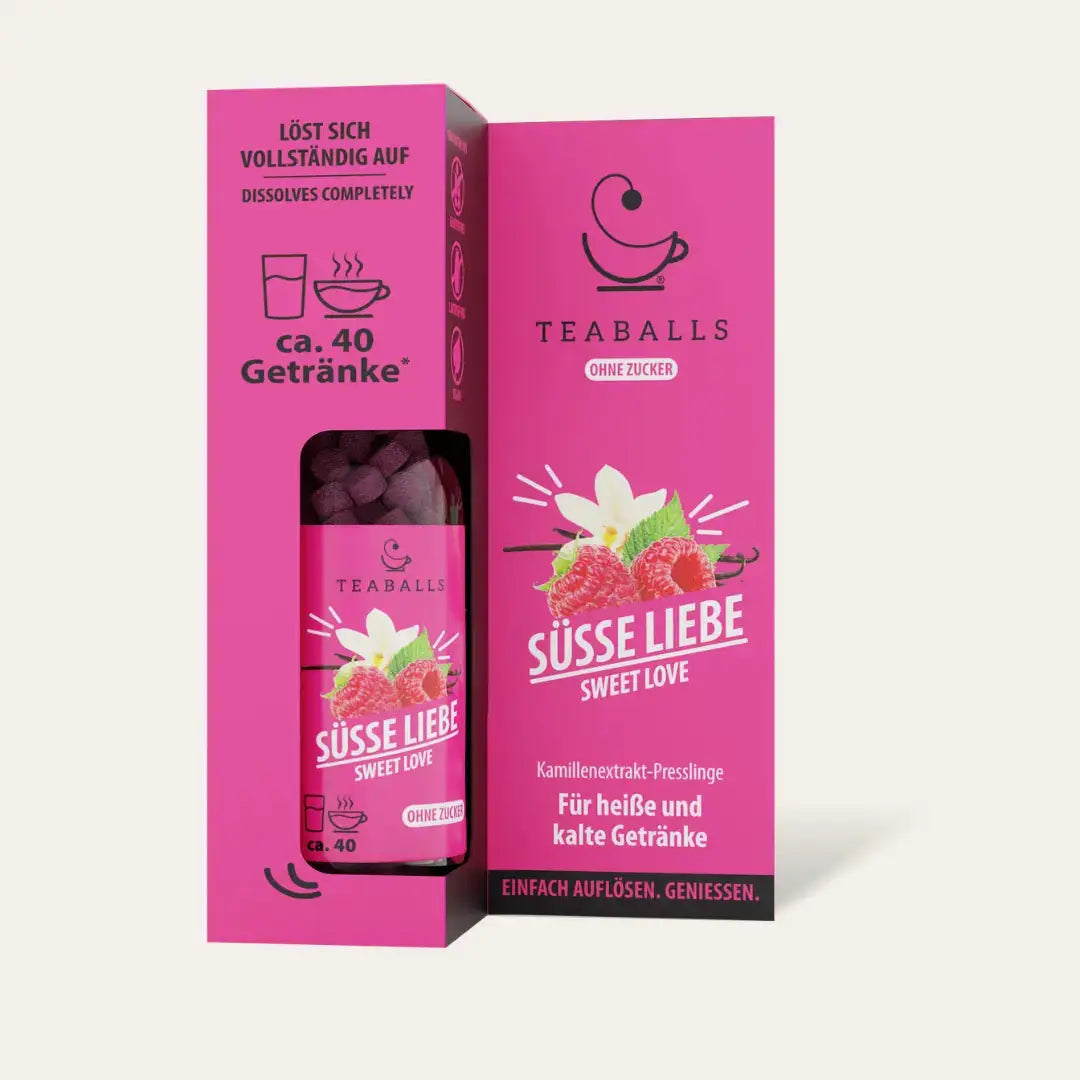 TEABALLS - SÜSSE LIEBE - HIMBEERE & VANILLE - TEABALLS GmbH
