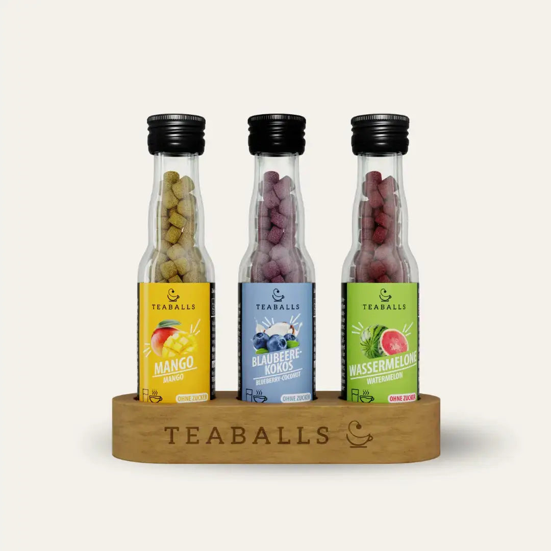 TEABALLS Urlaubs-Trio Set - Mango • Blaubeere-Kokos • Wassermelone - TEABALLS GmbH