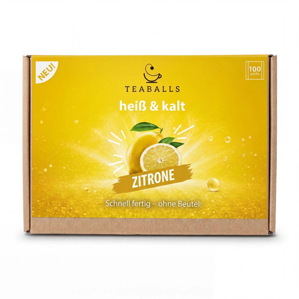 TEABALLS ZITRONE – 100er Sachetbox