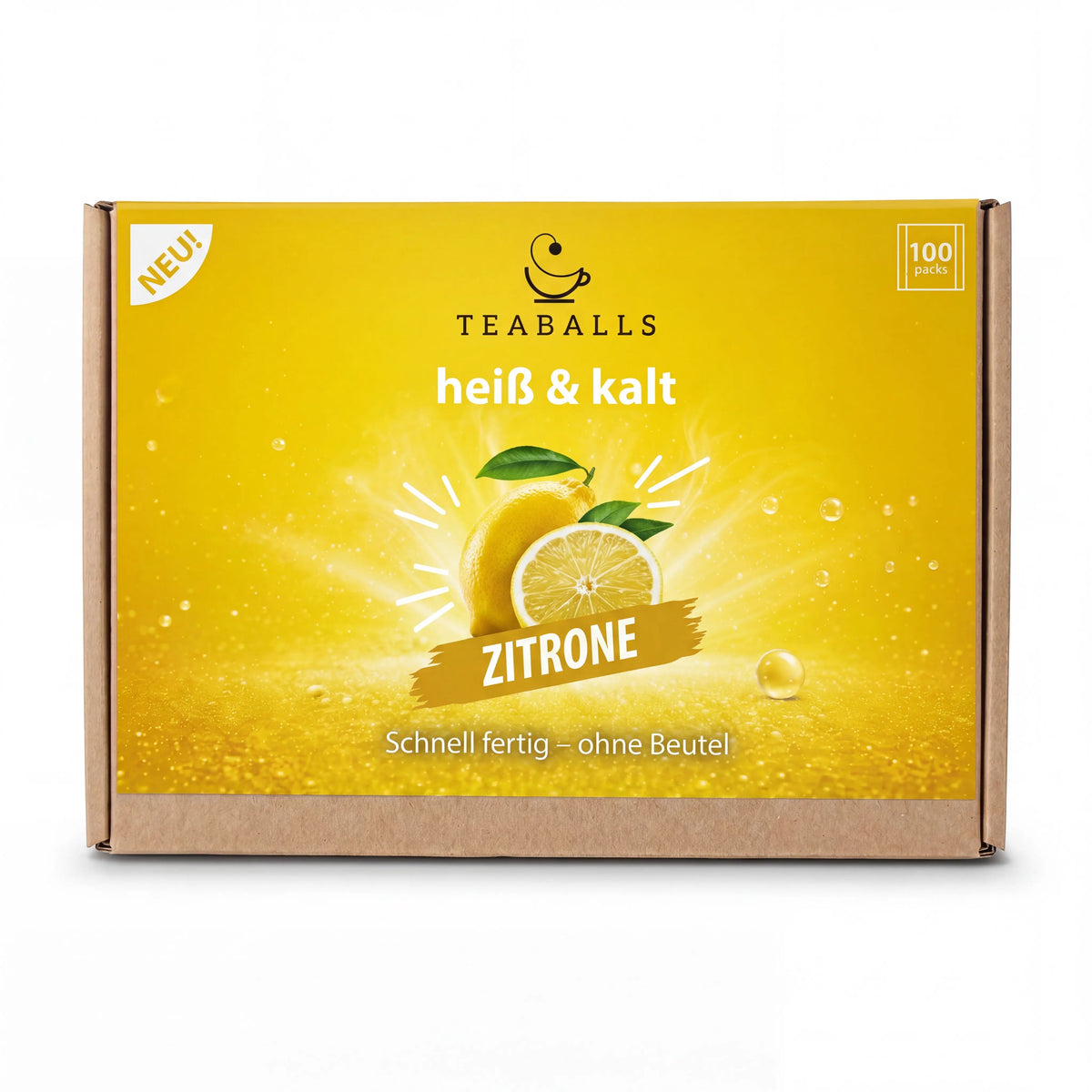 TEABALLS ZITRONE – 100er Sachetbox