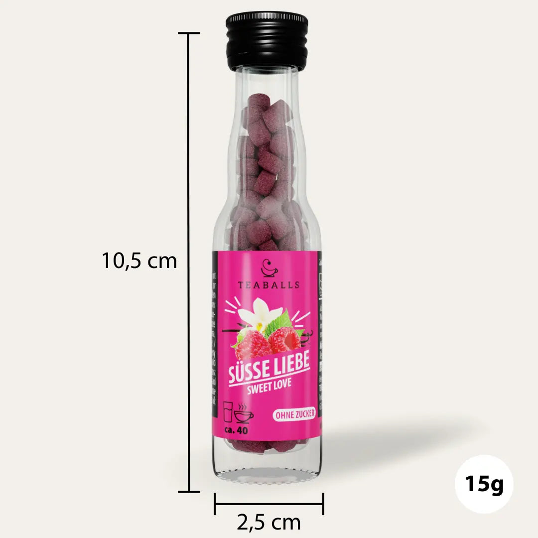 TEABALLS - SÜSSE LIEBE - HIMBEERE & VANILLE