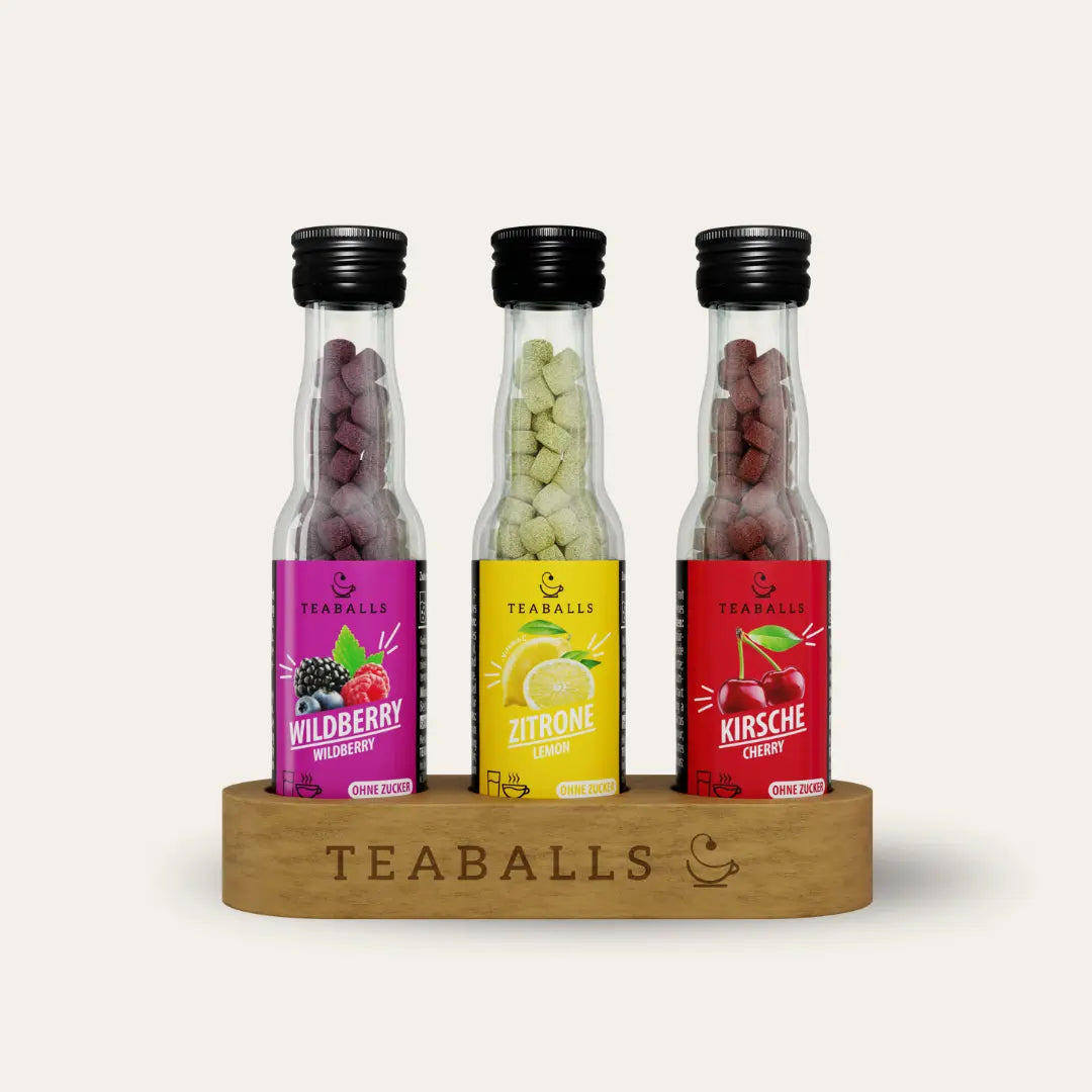 TEABALLS Lieblings-Trio Set - Wildberry • Zitrone • Kirsche