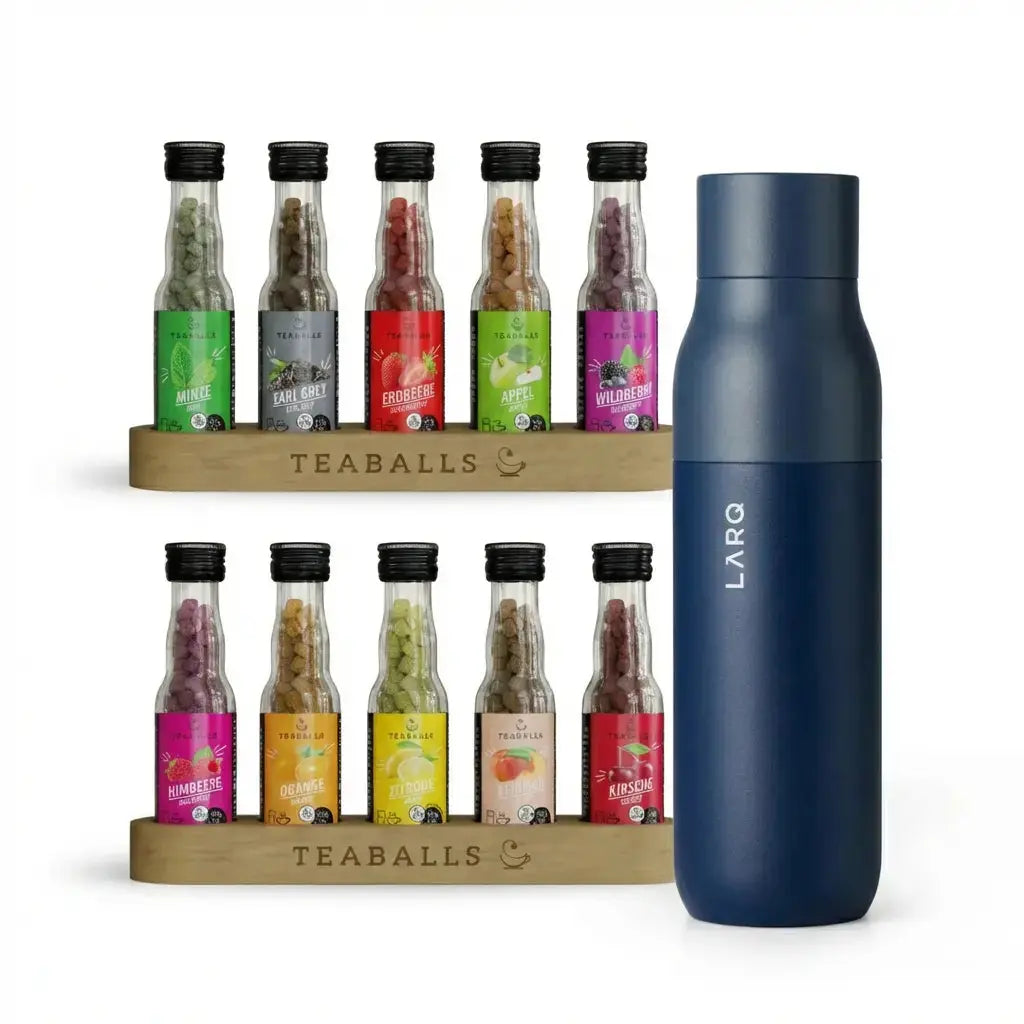 Komplett - Set mit Flasche - TEABALLS GmbH