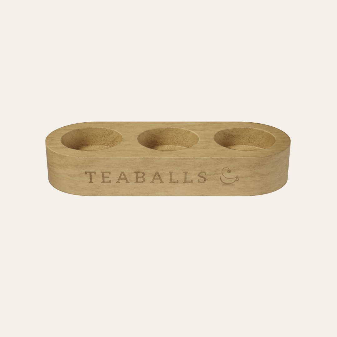 Premium Holzaufsteller für 3 Flaschen - Teaballs