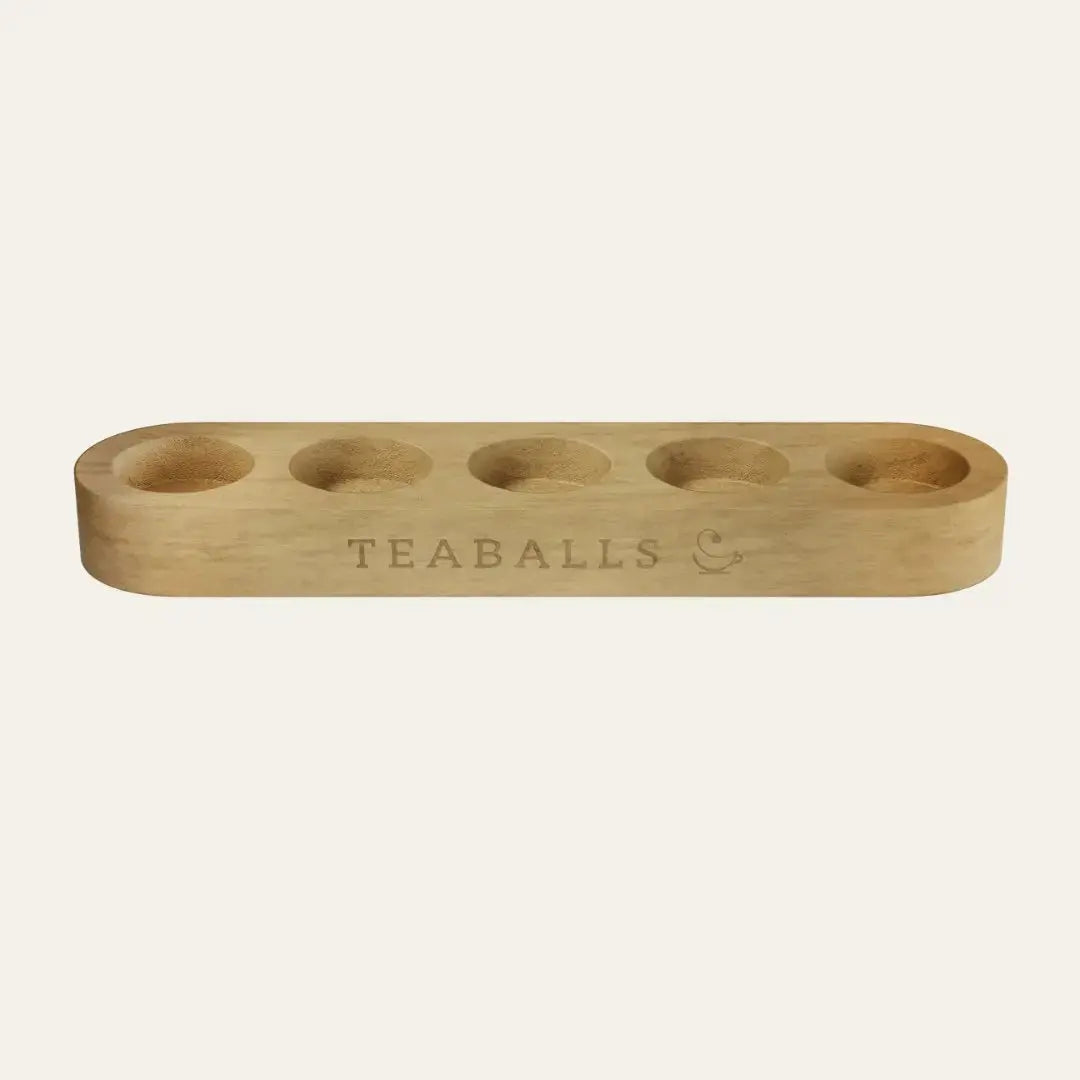 Premium Holzaufsteller für 5 Flaschen - Teaballs