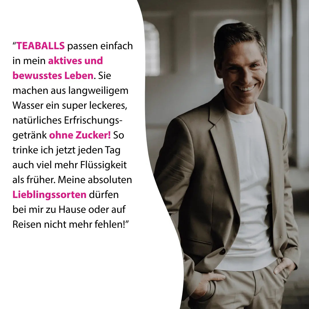 TEABALLS - 3er Set DANCE MIX – HIMBEERE, PFIRSICH, KIRSCHE - Teaballs