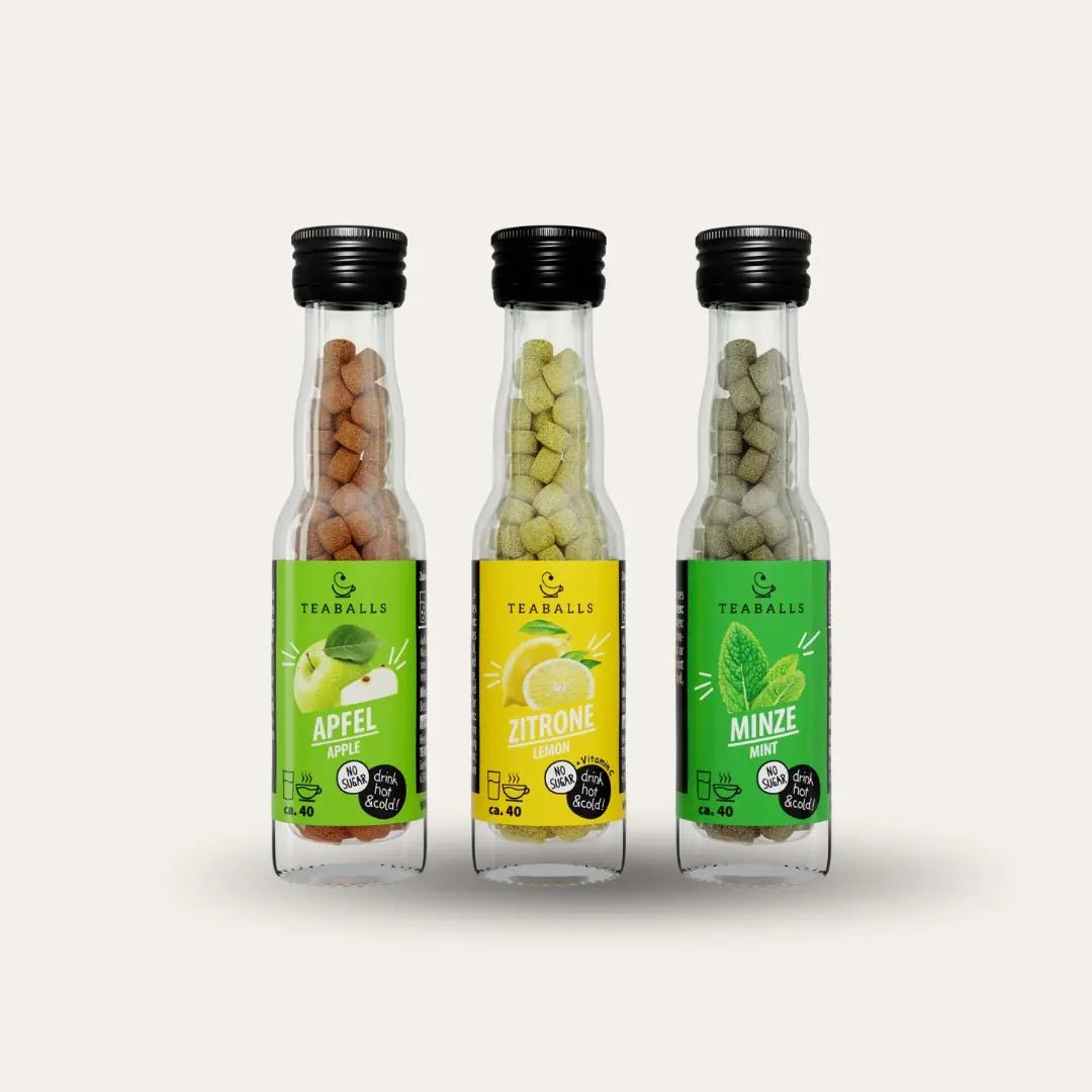 TEABALLS - 3er Set FRESH MIX - APFEL, ZITRONE, MINZE - TEABALLS GmbH