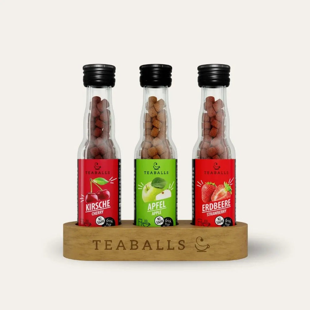 TEABALLS - 3er Set SCHULSTART - KIRSCHE, APFEL, ERDBEERE