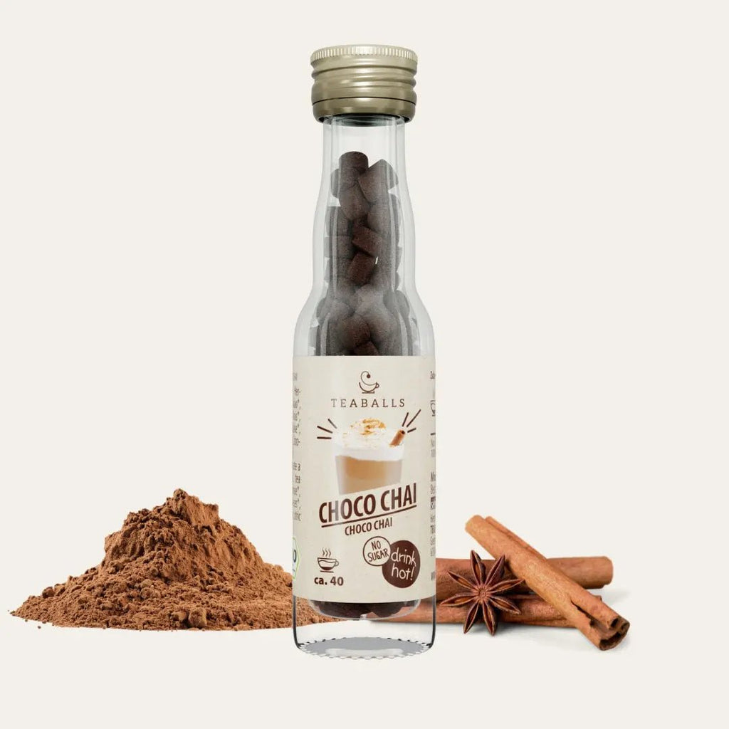 TEABALLS BIO - 3er Set FIT MIT PAM - INGWER KURKUMA ORANGE, CHOCO CHAI, GUTEN MORGEN TEE - TEABALLS GmbH