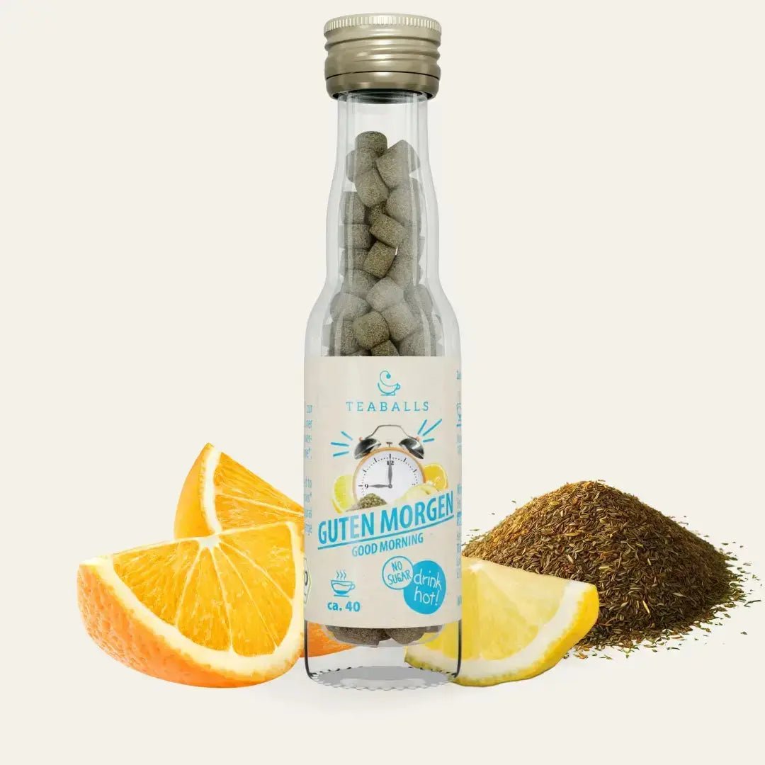 TEABALLS BIO - 3er Set FIT MIT PAM - INGWER KURKUMA ORANGE, CHOCO CHAI, GUTEN MORGEN TEE - TEABALLS GmbH