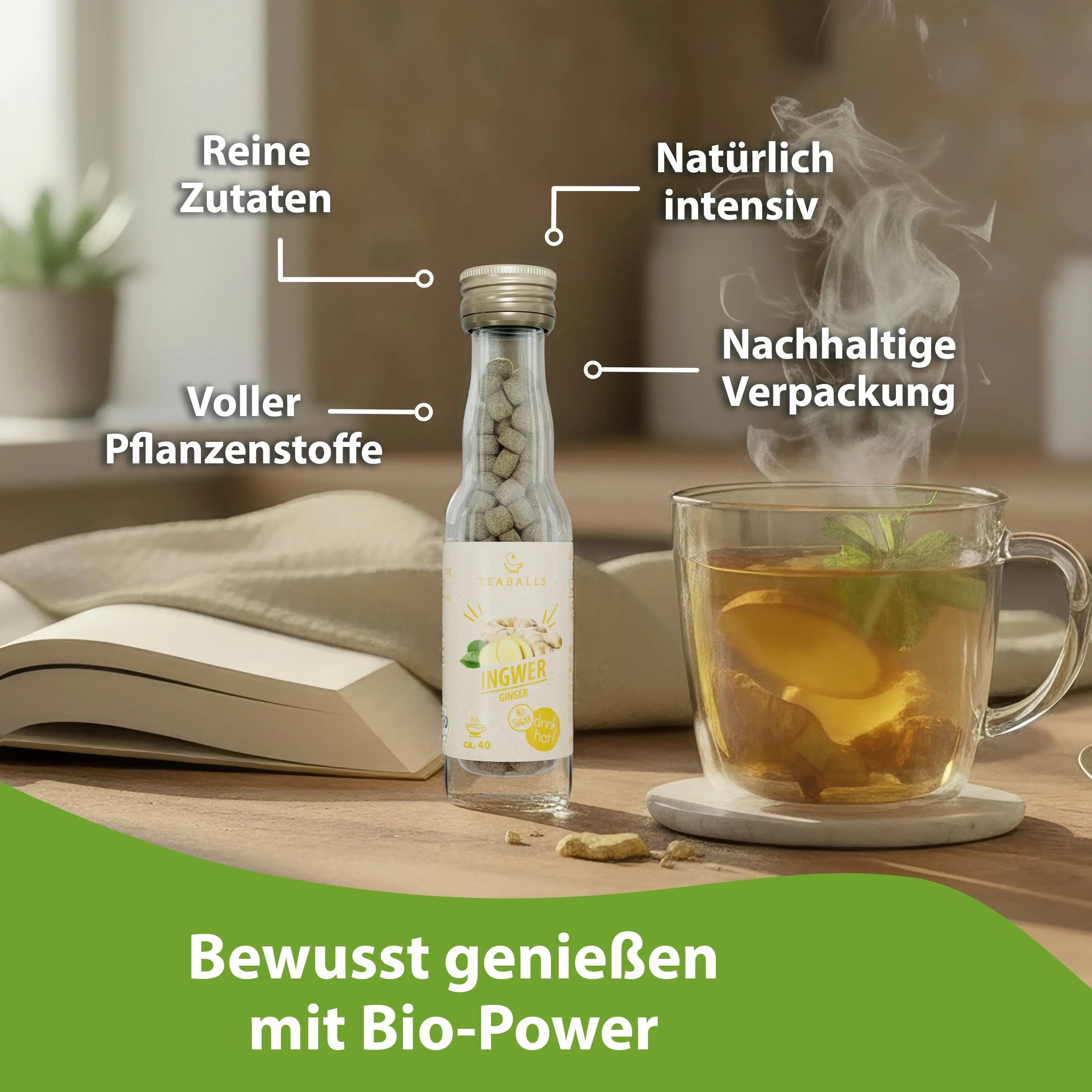 TEABALLS BIO – INGWER - TEABALLS GmbH