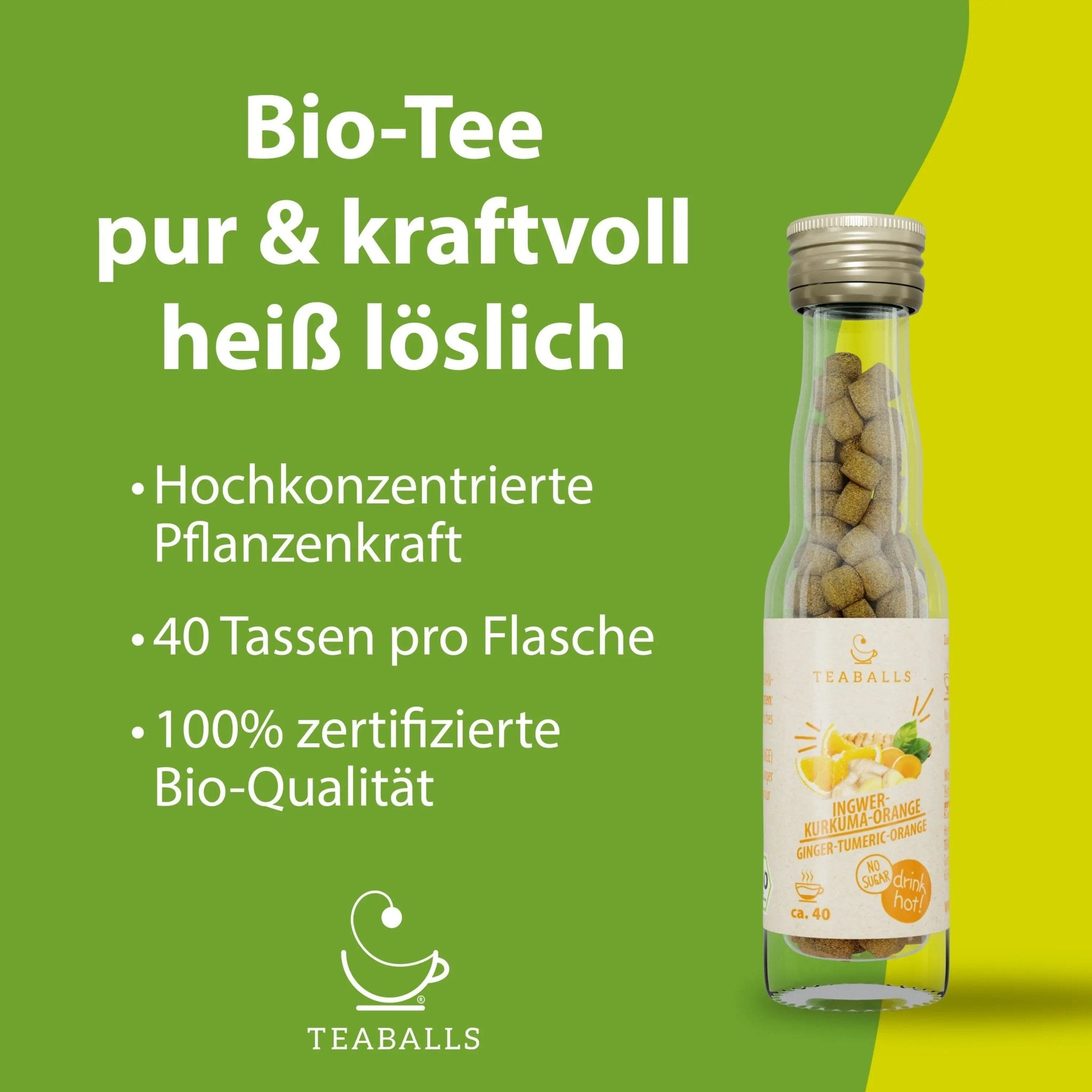 TEABALLS BIO – INGWER KURKUMA ORANGE - TEABALLS GmbH
