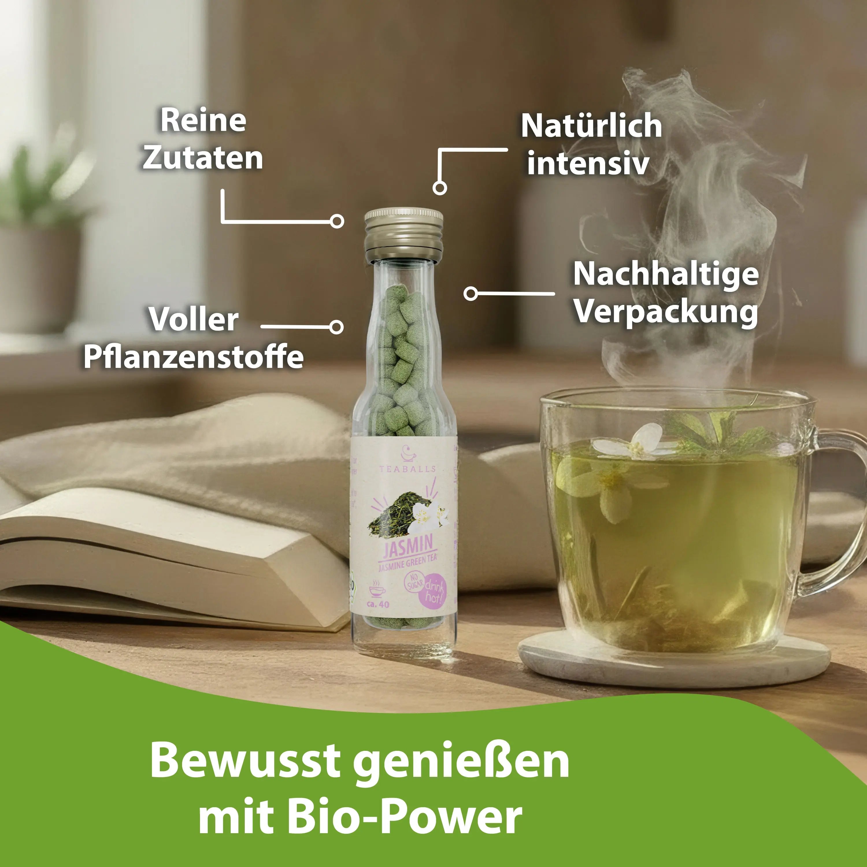 TEABALLS BIO - JASMIN GRÜNER TEE - TEABALLS GmbH