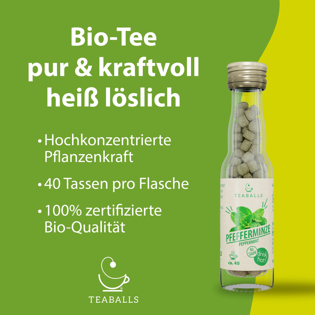TEABALLS BIO - PFEFFERMINZE - TEABALLS GmbH