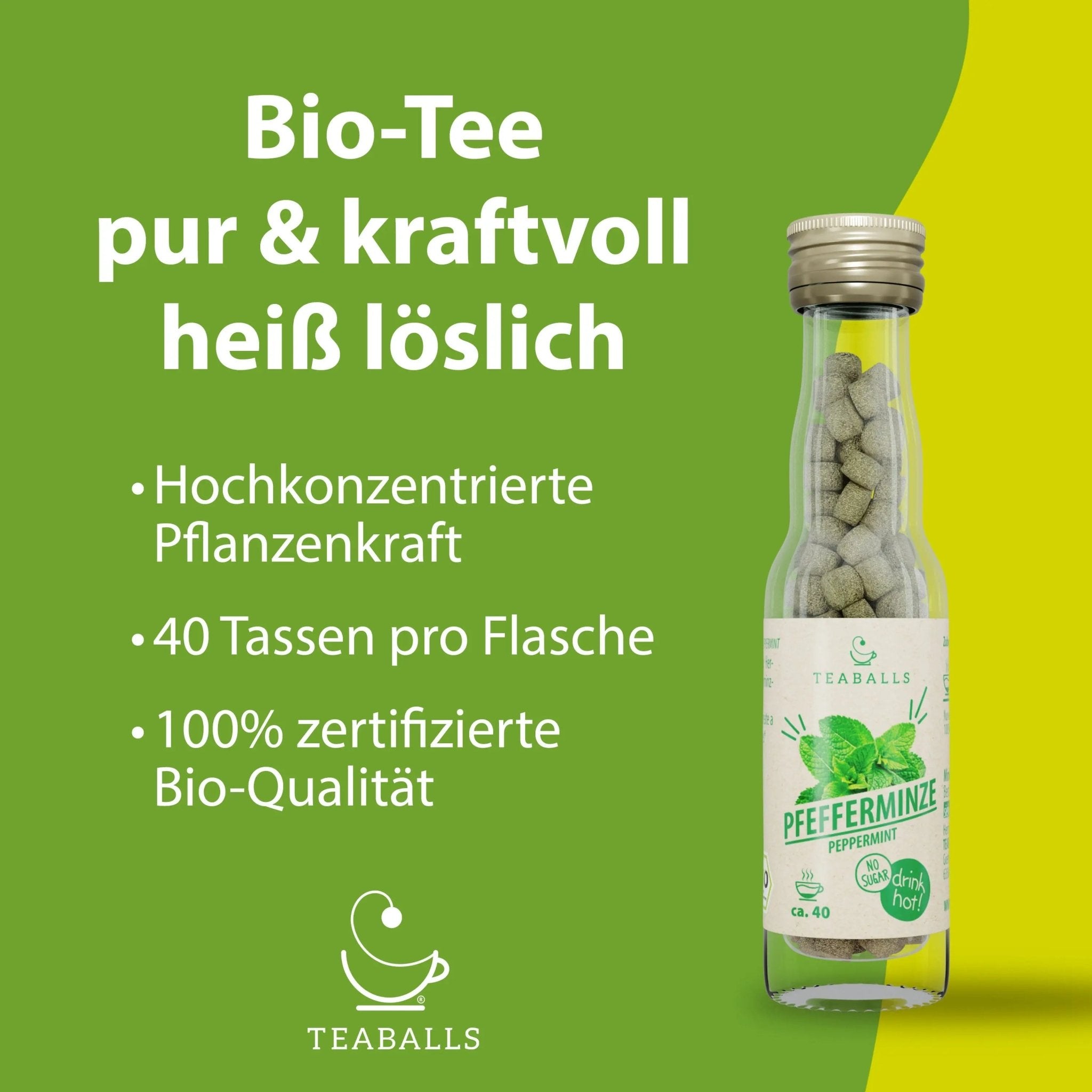 TEABALLS BIO - PFEFFERMINZE - TEABALLS GmbH