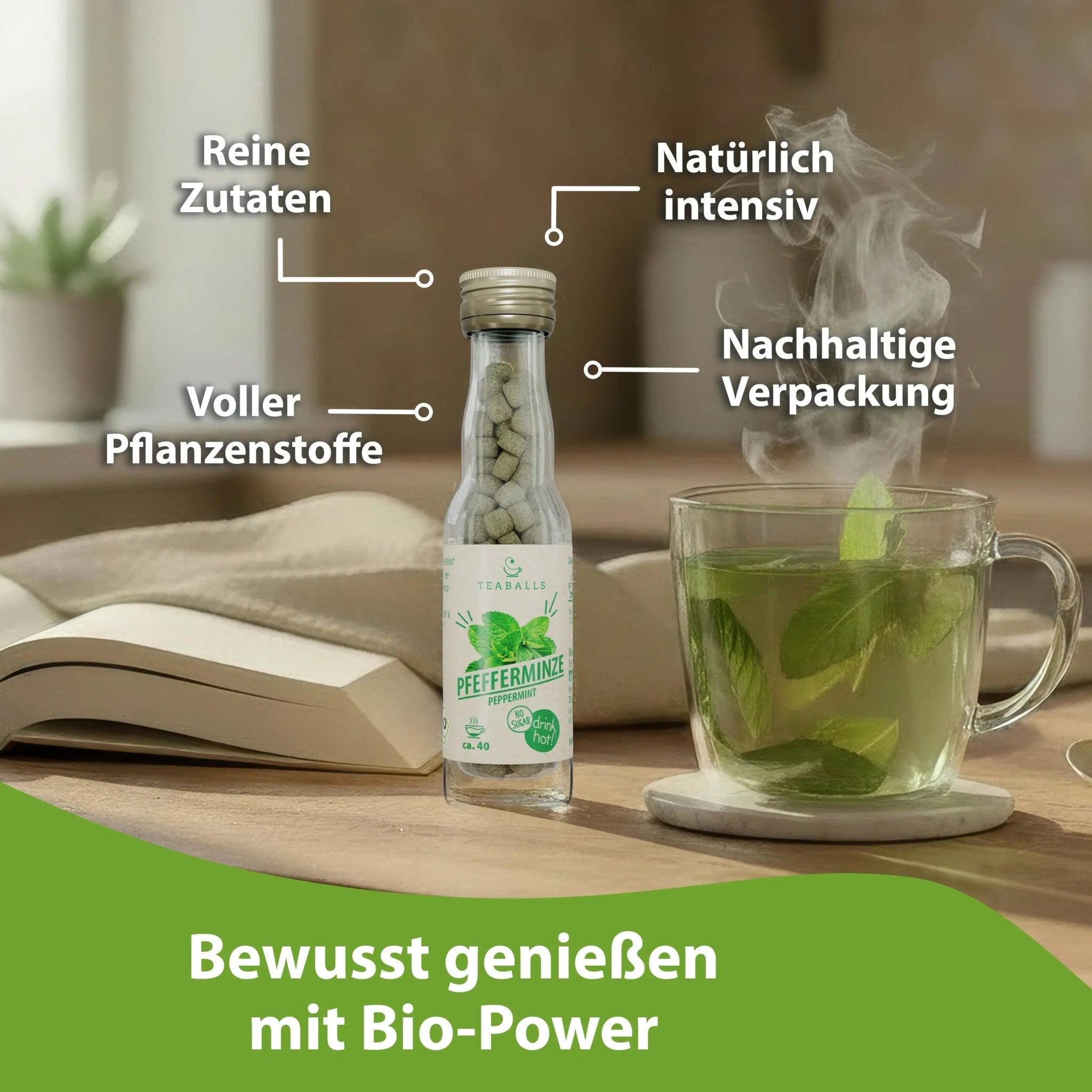 TEABALLS BIO - PFEFFERMINZE - TEABALLS GmbH