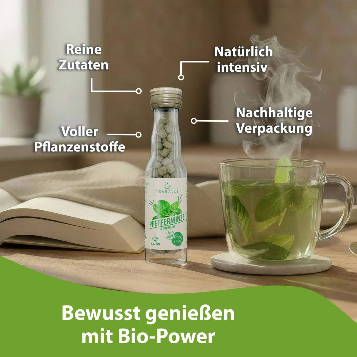 TEABALLS BIO - PFEFFERMINZE - TEABALLS GmbH