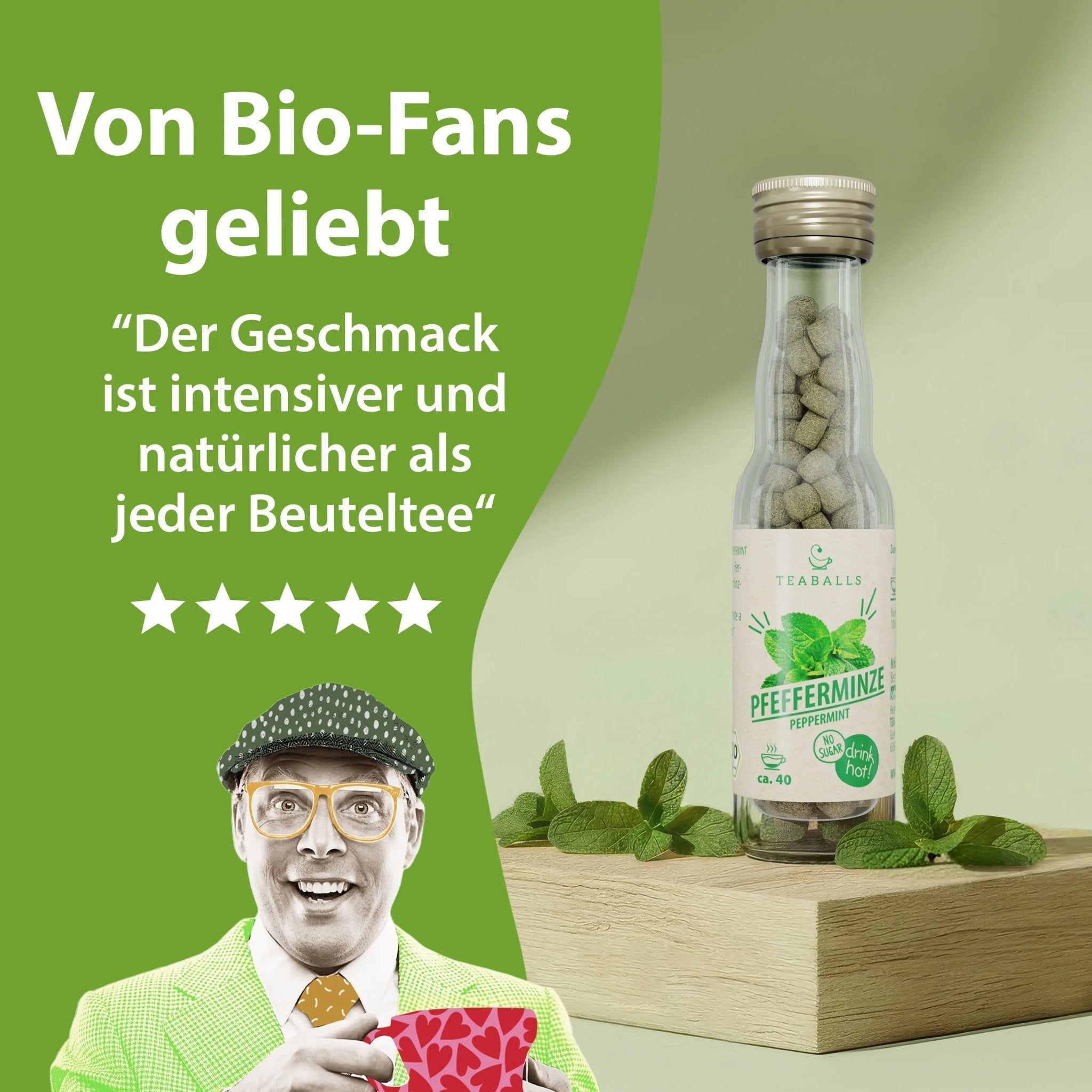TEABALLS BIO - PFEFFERMINZE - TEABALLS GmbH