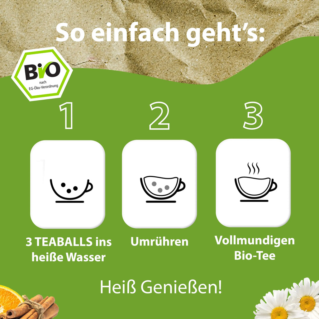 TEABALLS BIO - ZIMT ORANGE - TEABALLS GmbH