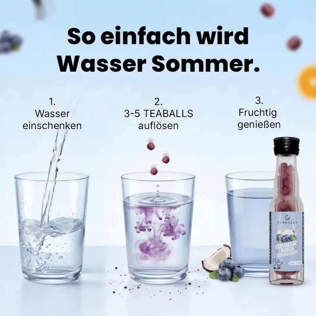TEABALLS - BLAUBEERE-KOKOS VIP - TEABALLS GmbH