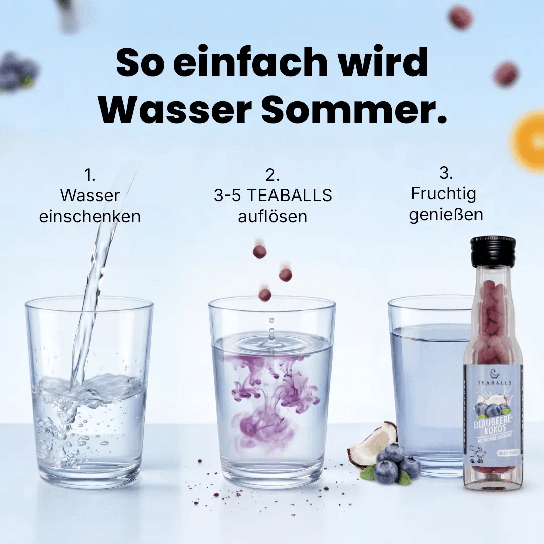 TEABALLS - BLAUBEERE-KOKOS VIP - TEABALLS GmbH
