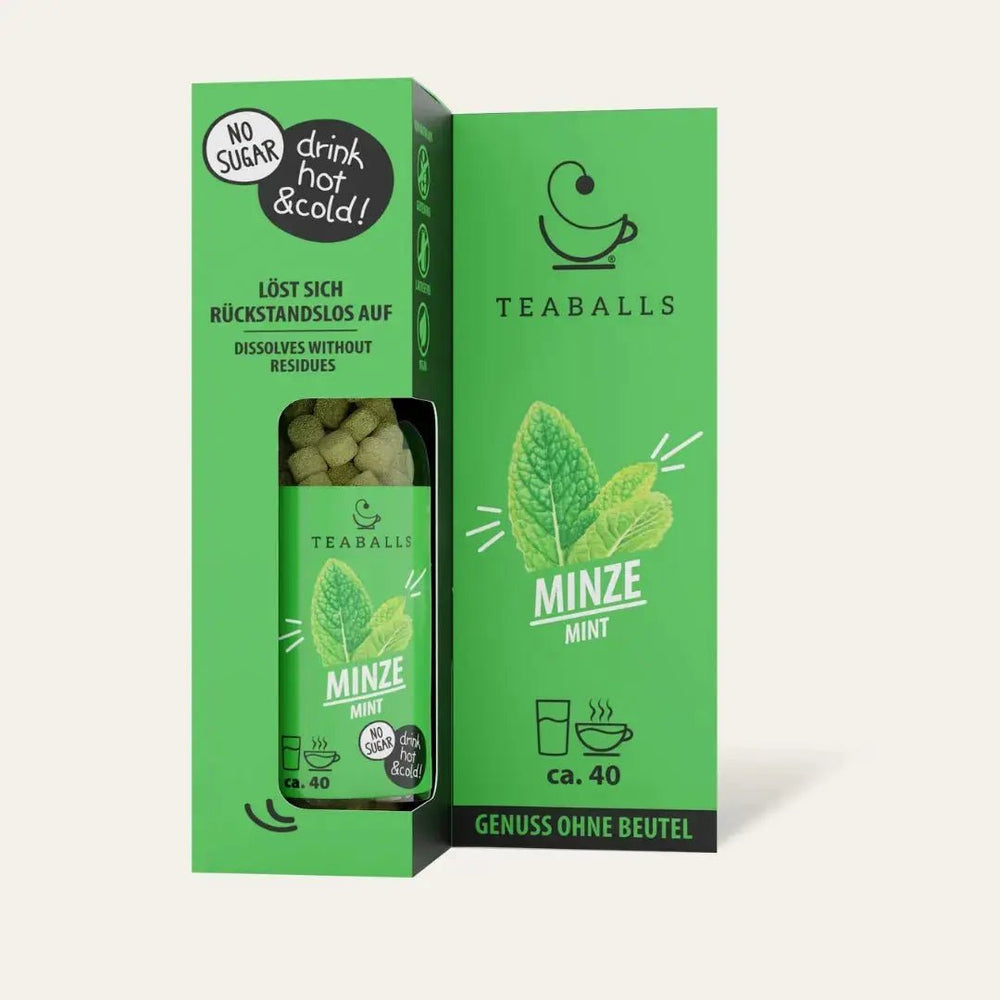 Minze Tea TEABALLS | Der Tee ohne Beutel | Black Selection
