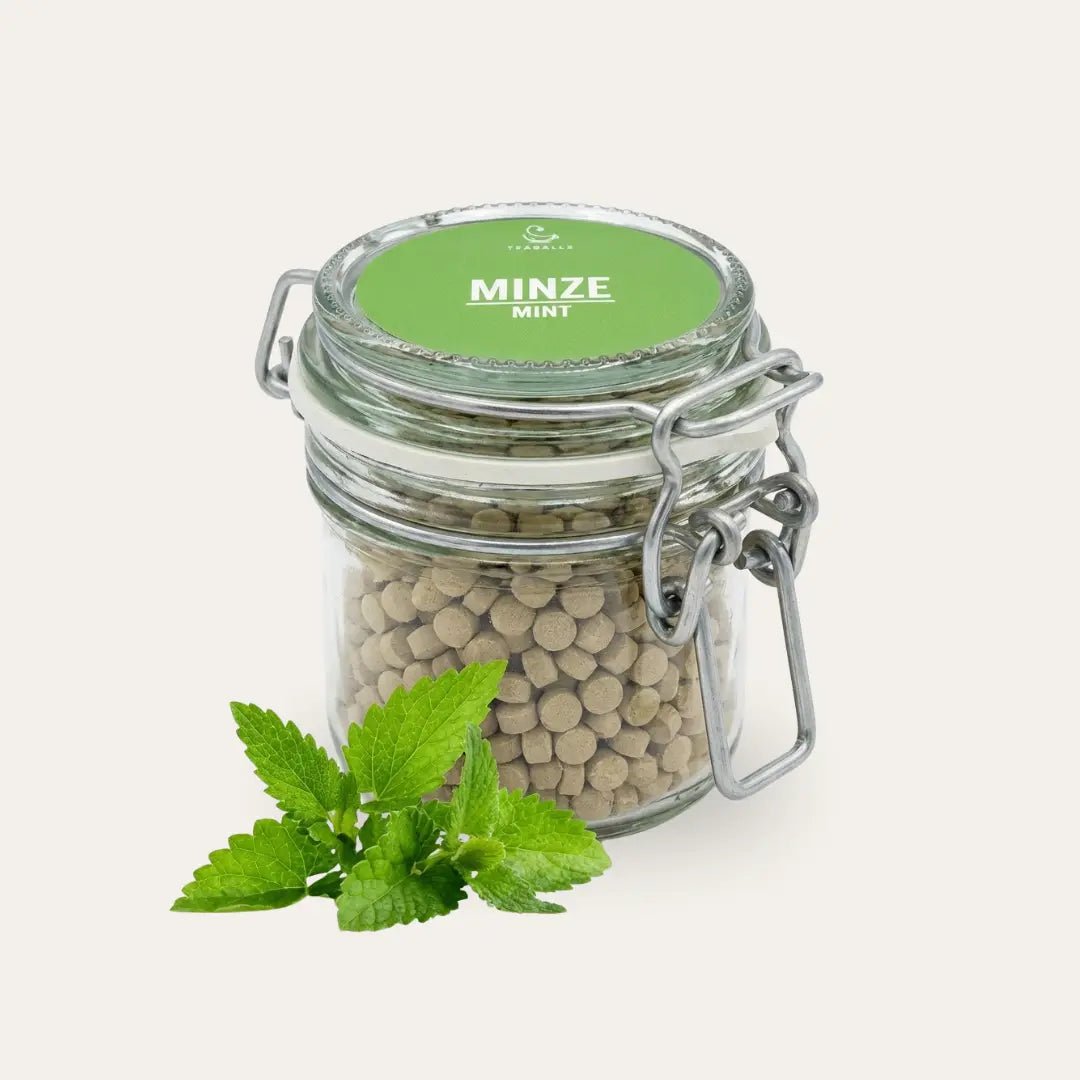 TEABALLS MINZE – 266 Tassen Vorratsglas - TEABALLS GmbH