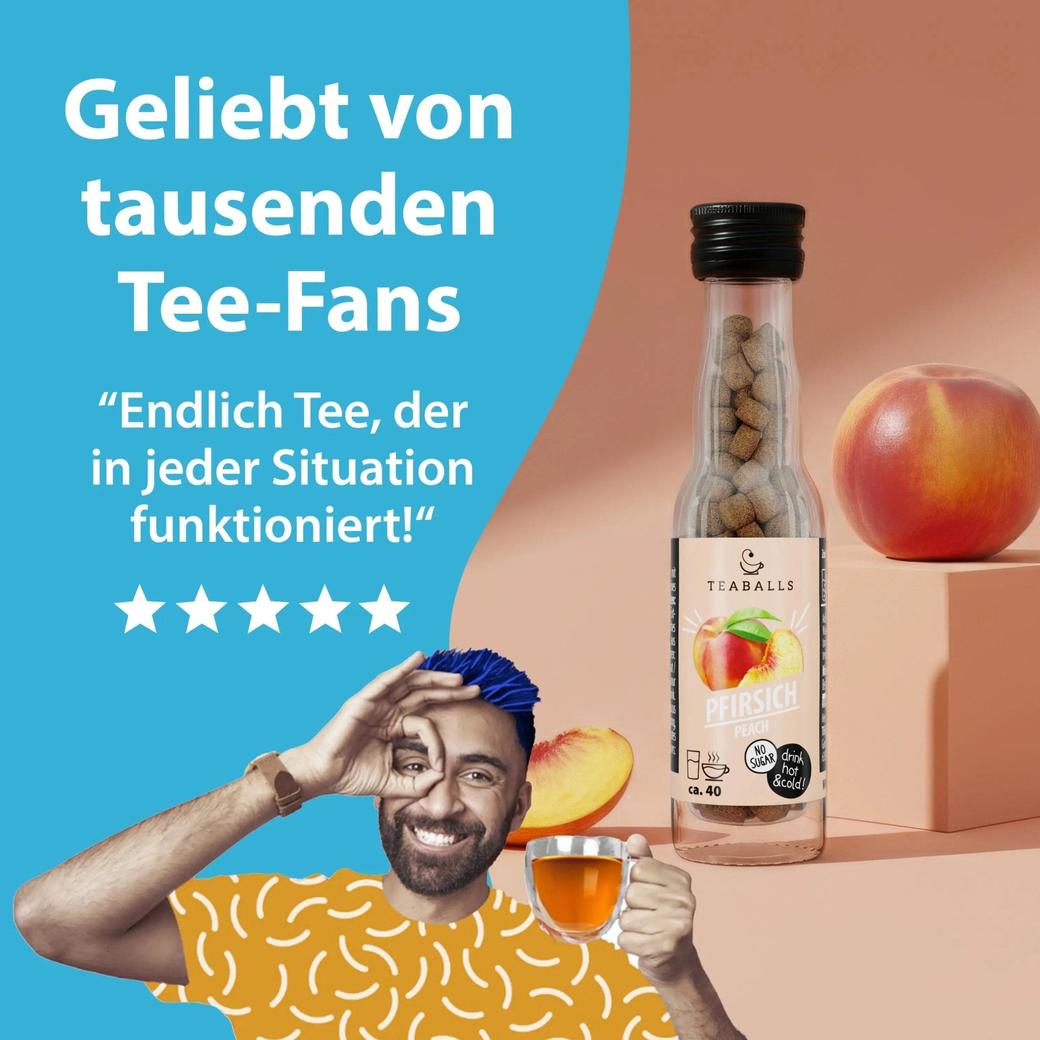 TEABALLS - PFIRSICH - TEABALLS GmbH