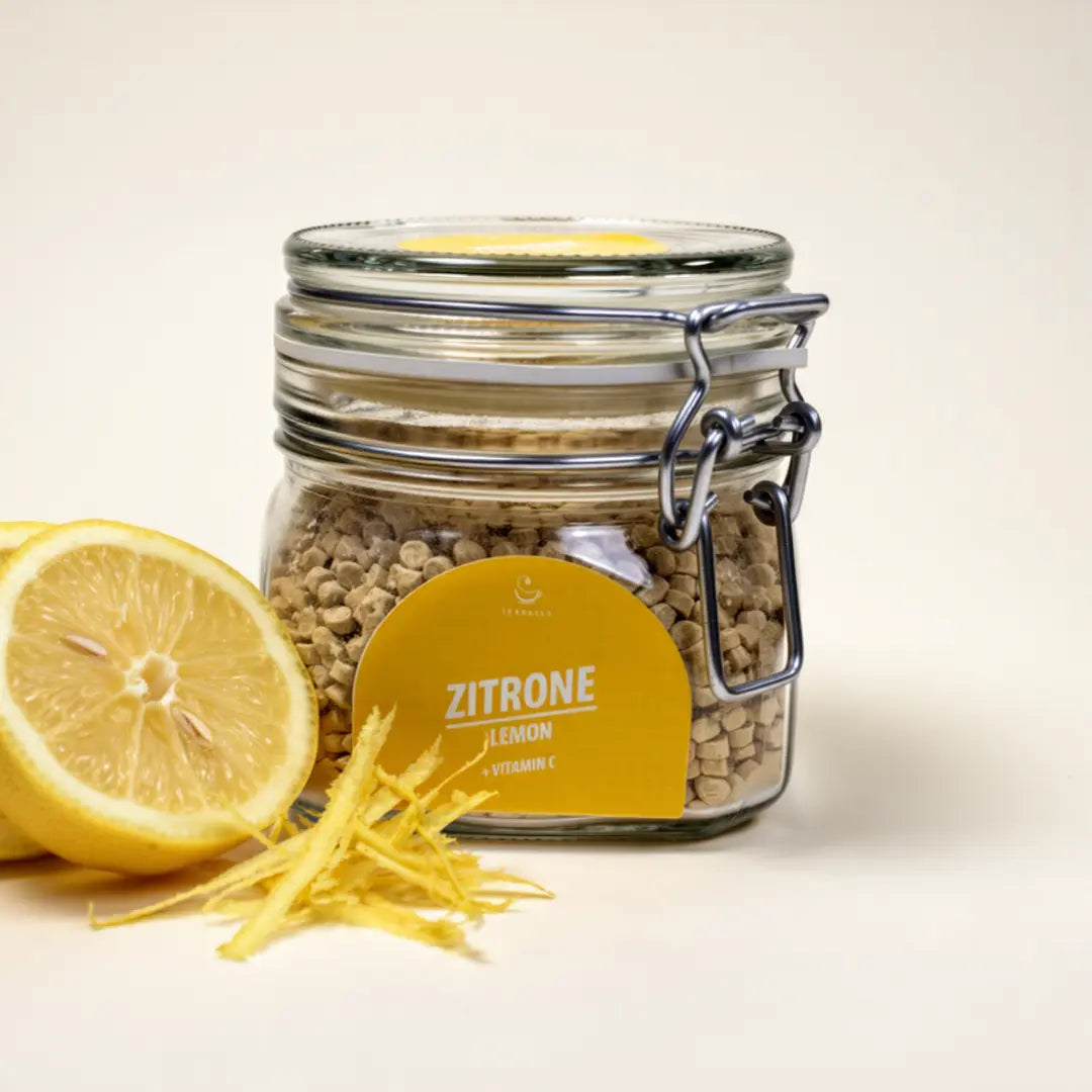 TEABALLS ZITRONE – 1300 Tassen Vorratsglas - TEABALLS GmbH