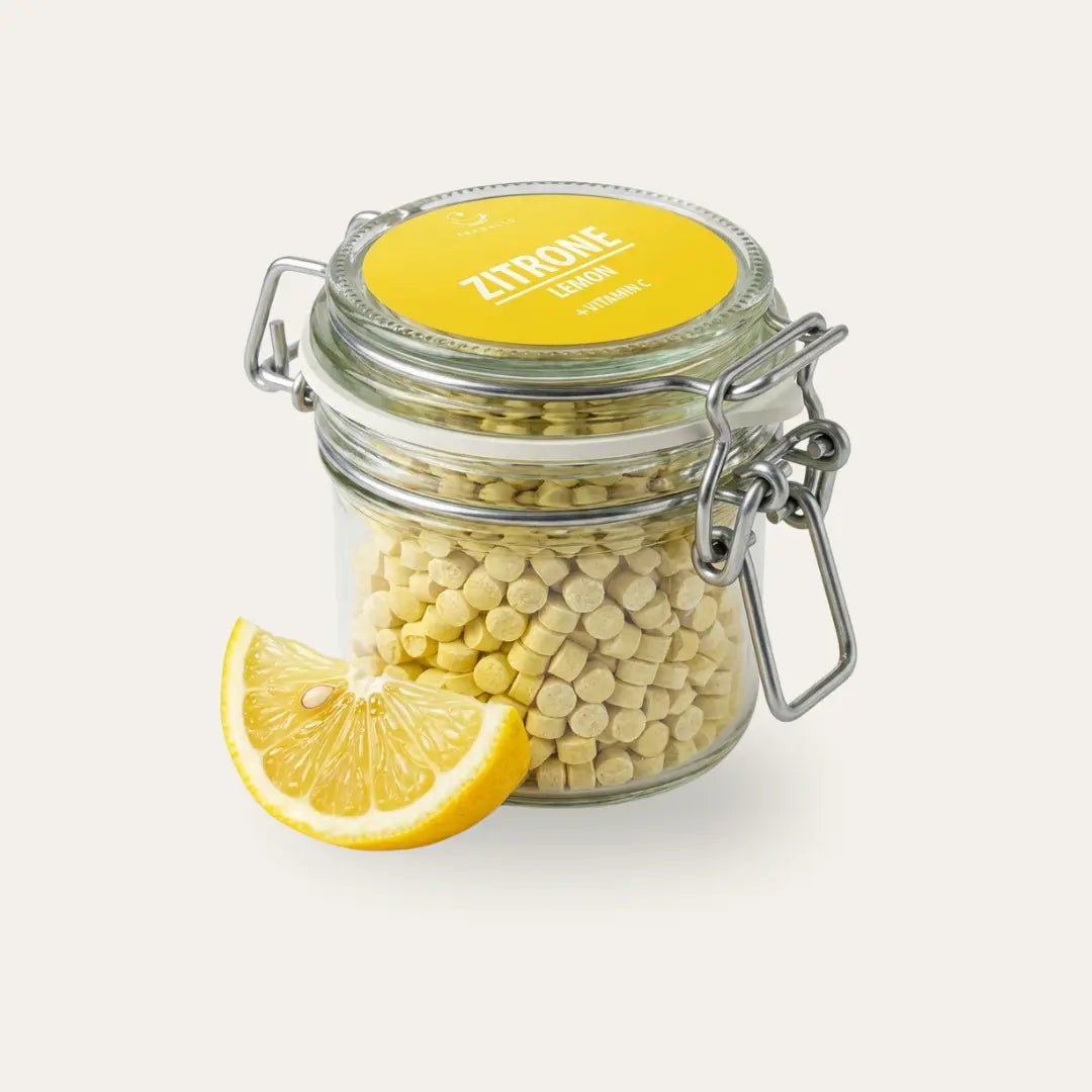 TEABALLS ZITRONE – 266 Tassen Vorratsglas - TEABALLS GmbH