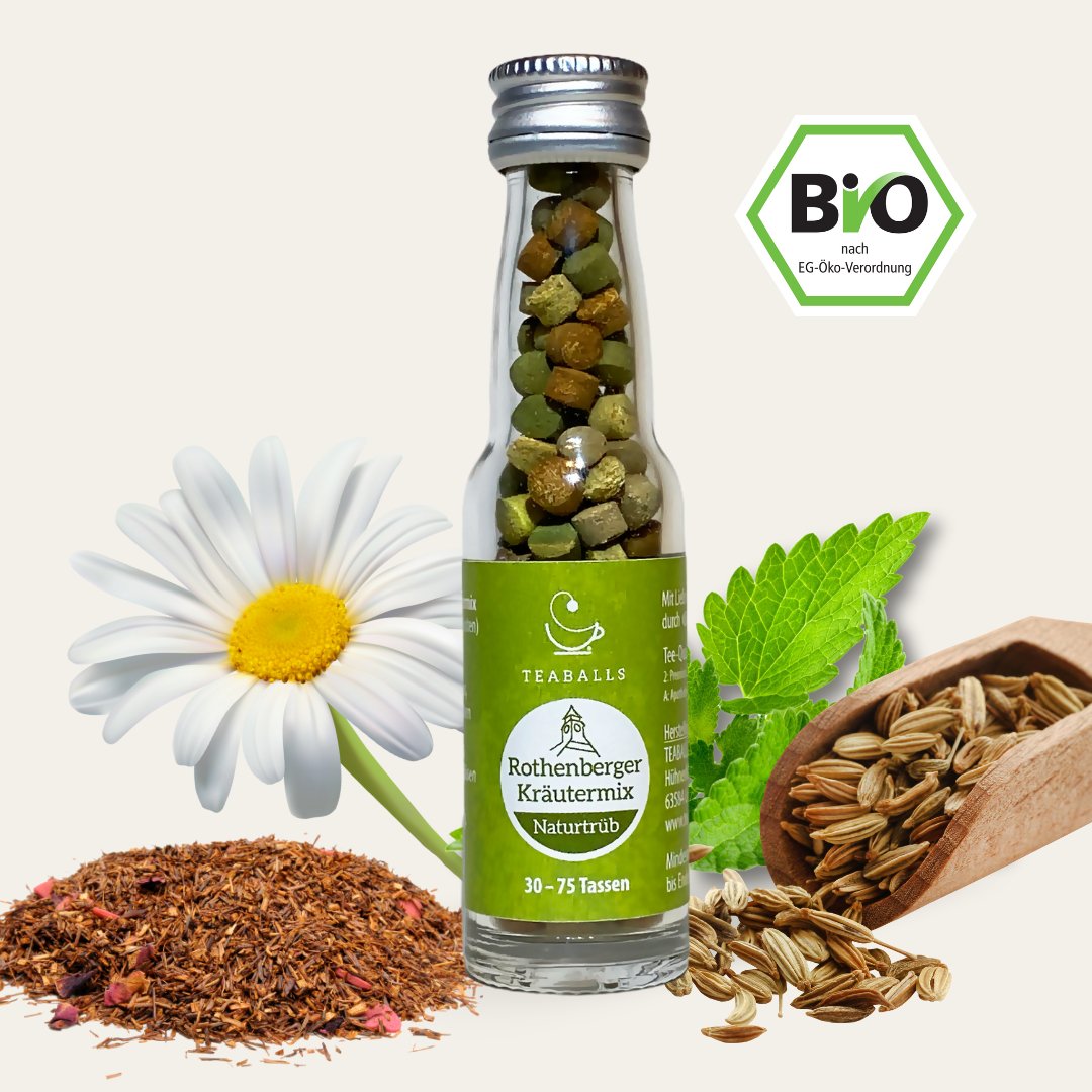 5er Set Big Pure | Bio Tee | Ingwer-Kurkuma, Chai Latte, Kräutertees im Mix - Teaballs