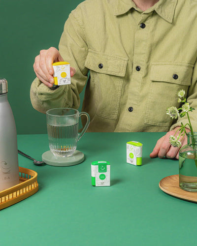TEABALLS – Grüner Tee Black Dosierspender | 30-60 Tassen