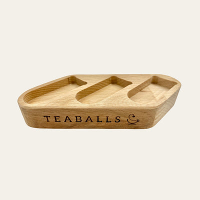 Premium Holzaufsteller für 3 Spender - Teaballs