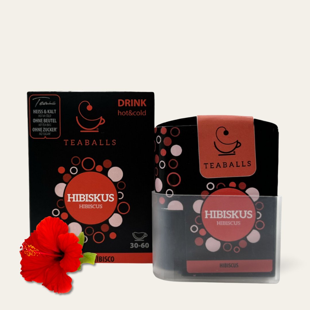 TEABALLS - Hibiskus Black Dosierspender | 30-60 Tassen - Teaballs