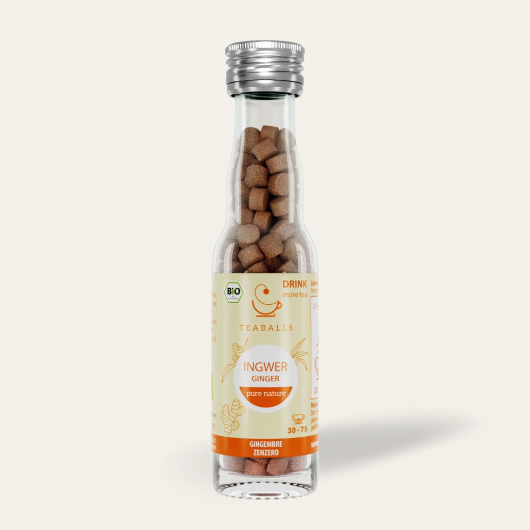 TEABALLS – Ingwer Bio | pure nature | 30-75 Tassen - Teaballs