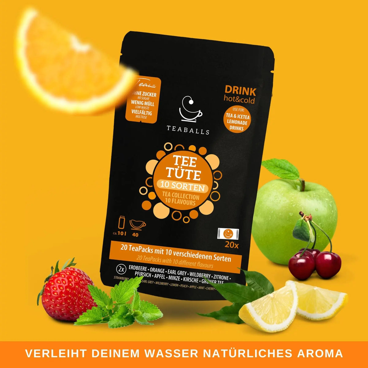 Teetüte - Probiertüte black selection